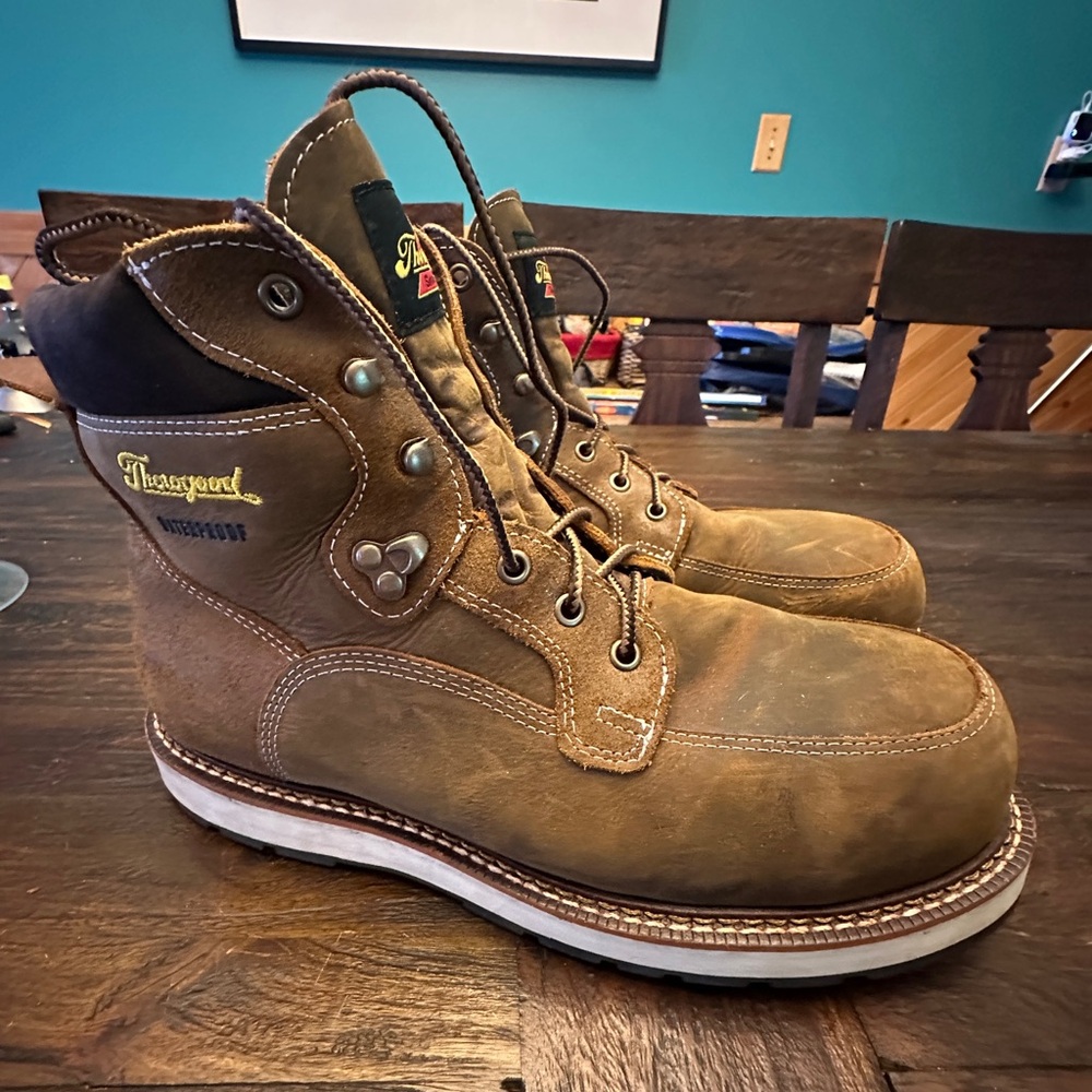 Thorogood Composite Toe Men's Brown Leather Boots - Iron River 6”